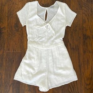 Hollister White Romper